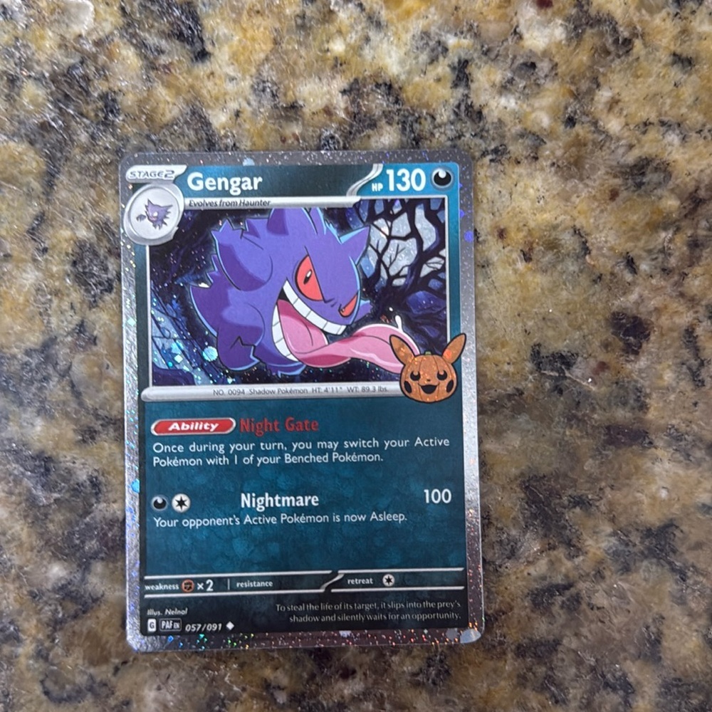 Pokemon card Gengar new .